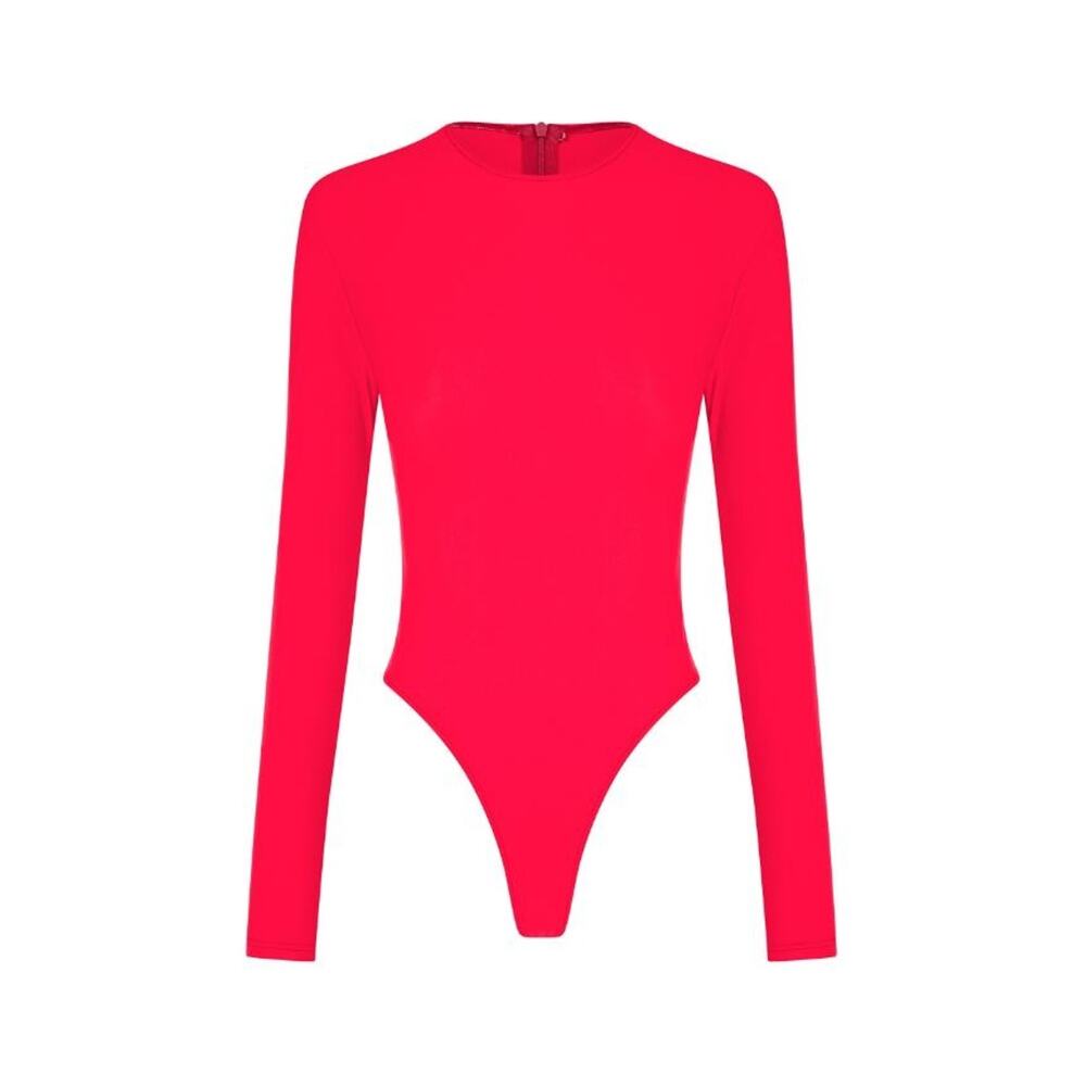 Alex Perry Ryder Long Sleeve Bodysuit Pink - AU 4/US 0